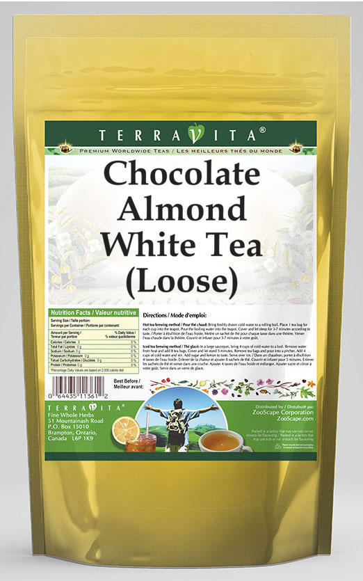 Chocolate Almond White Tea (Loose)