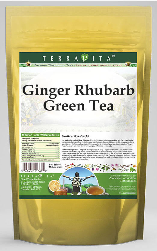 Ginger Rhubarb Green Tea