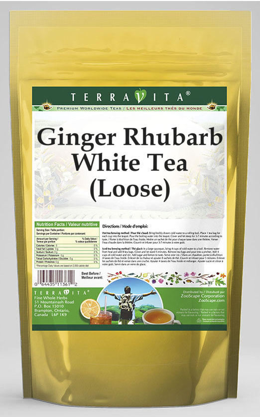 Ginger Rhubarb White Tea (Loose)
