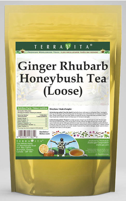 Ginger Rhubarb Honeybush Tea (Loose)