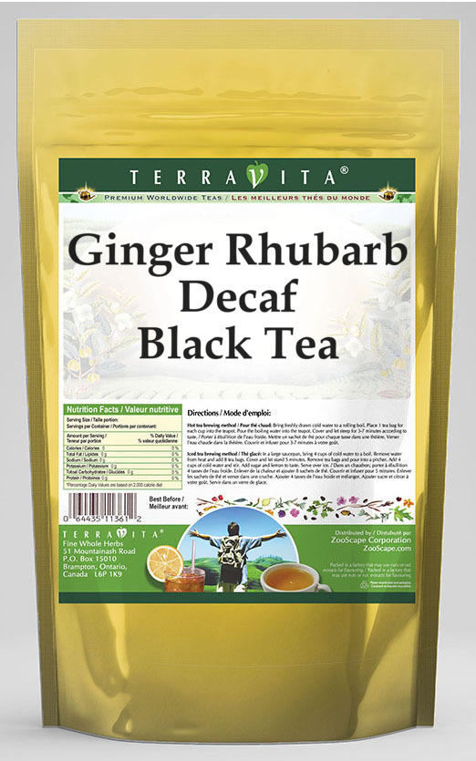 Ginger Rhubarb Decaf Black Tea