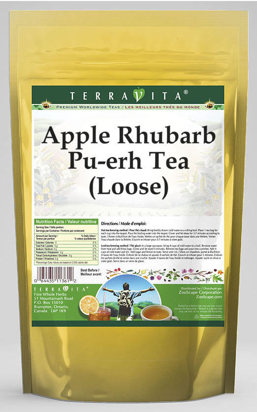 Apple Rhubarb Pu-erh Tea (Loose)