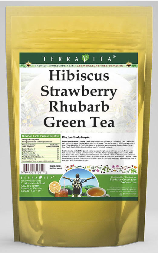 Hibiscus Strawberry Rhubarb Green Tea