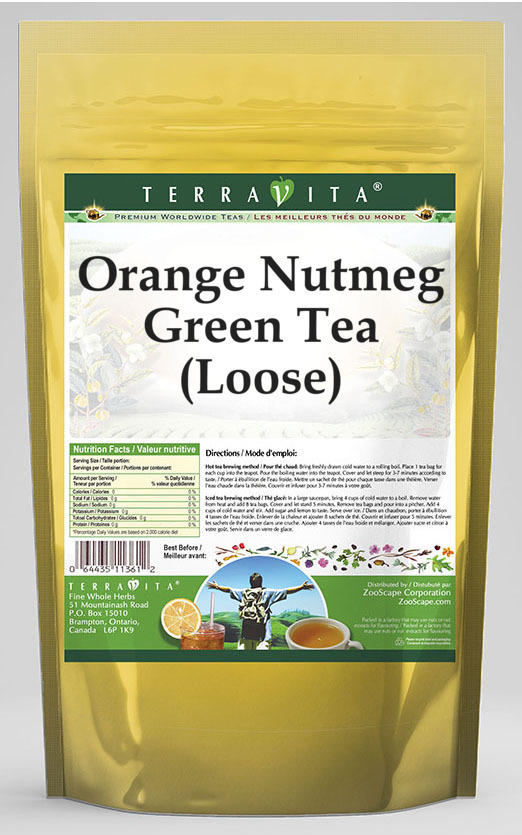 Orange Nutmeg Green Tea (Loose)