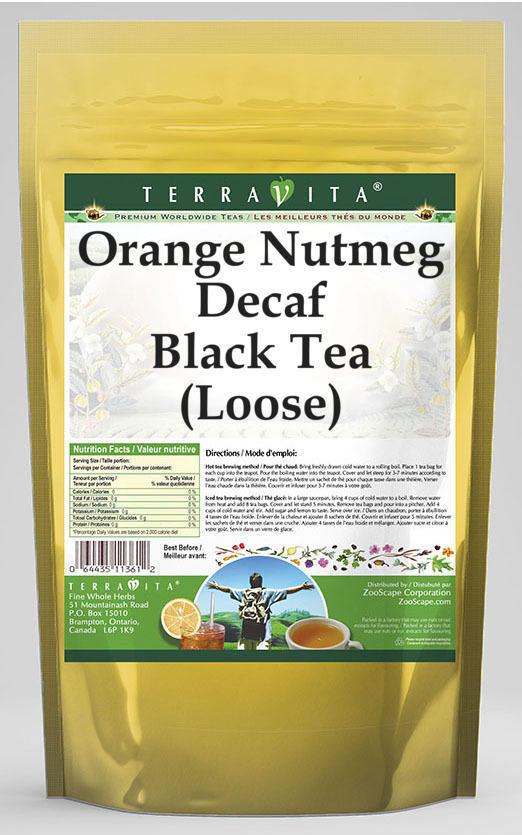 Orange Nutmeg Decaf Black Tea (Loose)
