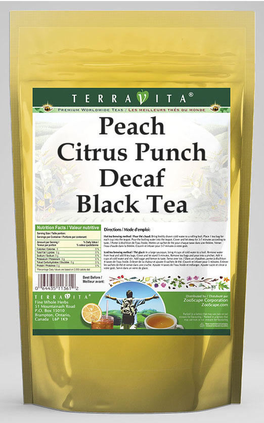 Peach Citrus Punch Decaf Black Tea