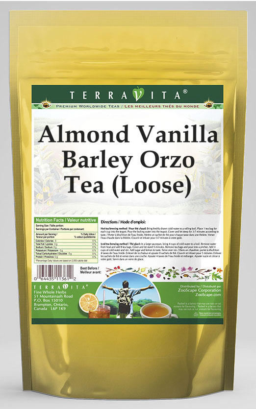 Almond Vanilla Barley Orzo Tea (Loose)