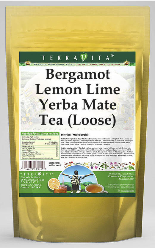 Bergamot Lemon Lime Yerba Mate Tea (Loose)