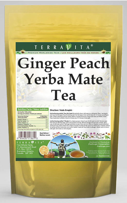 Ginger Peach Yerba Mate Tea