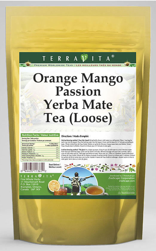 Orange Mango Passion Yerba Mate Tea (Loose)