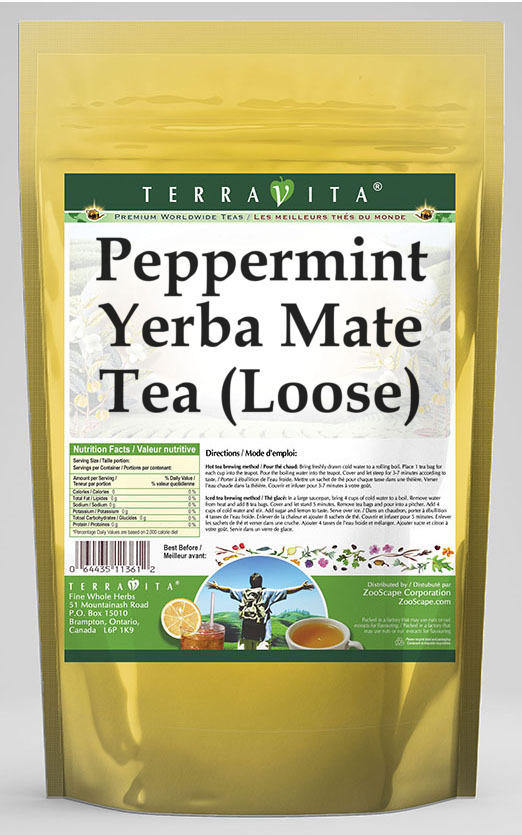 Peppermint Yerba Mate Tea (Loose)