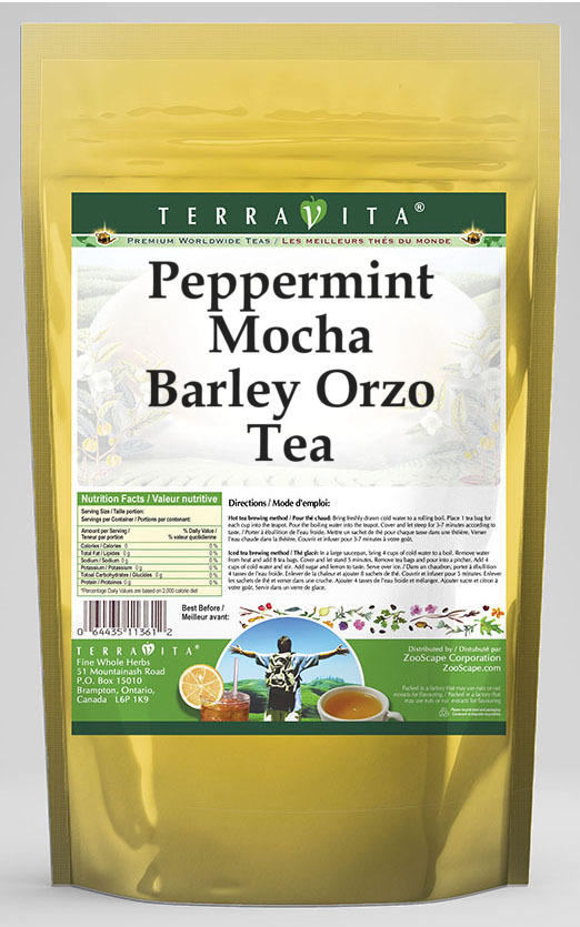 Peppermint Mocha Barley Orzo Tea