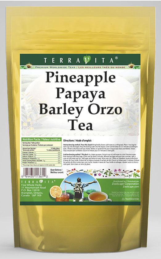 Pineapple Papaya Barley Orzo Tea