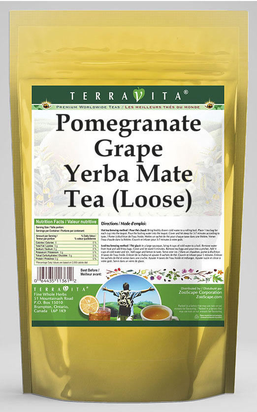 Pomegranate Grape Yerba Mate Tea (Loose)