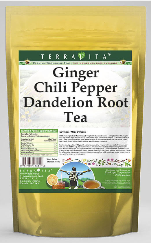 Ginger Chili Pepper Dandelion Root Tea