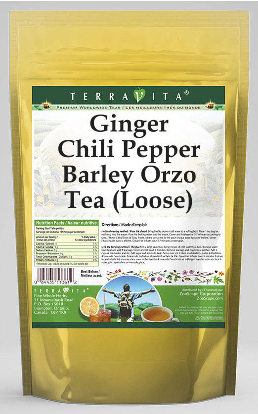 Ginger Chili Pepper Barley Orzo Tea (Loose)