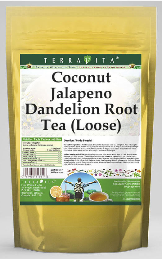 Coconut Jalapeno Dandelion Root Tea (Loose)