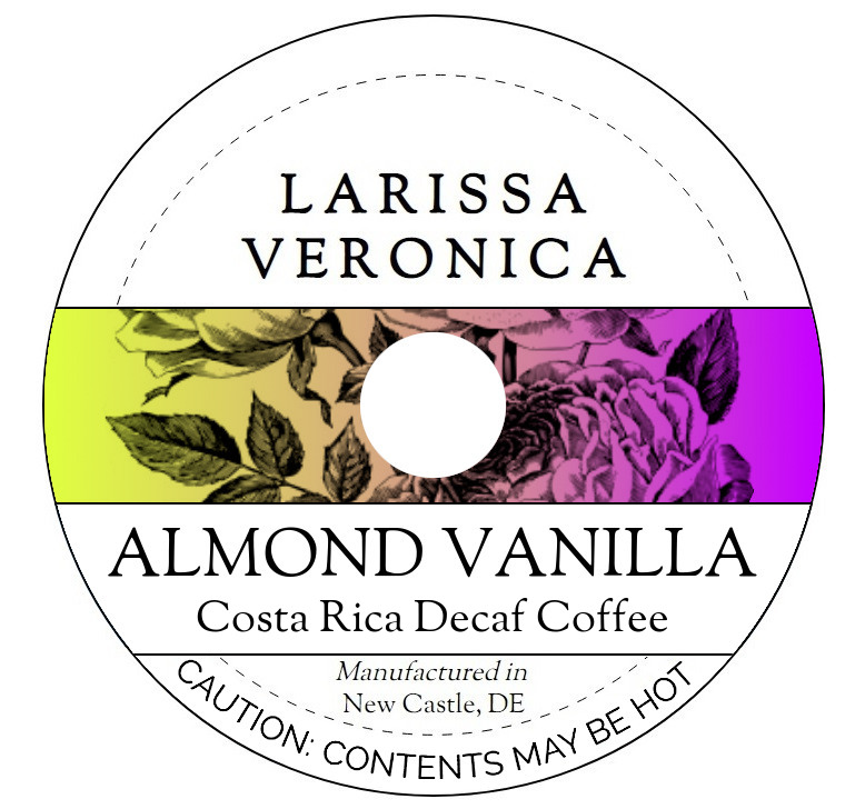 Almond Vanilla Costa Rica Decaf Coffee <BR>(Single Serve K-Cup Pods)