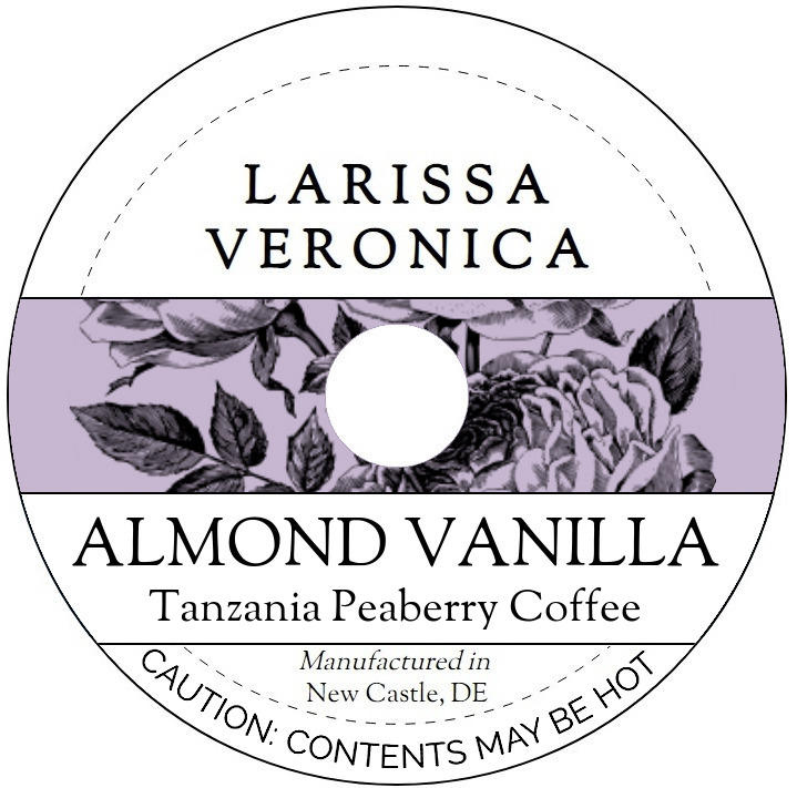 Almond Vanilla Tanzania Peaberry Coffee <BR>(Single Serve K-Cup Pods)