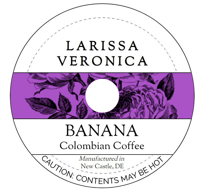 Banana Colombian Coffee <BR>(Single Serve K-Cup Pods)