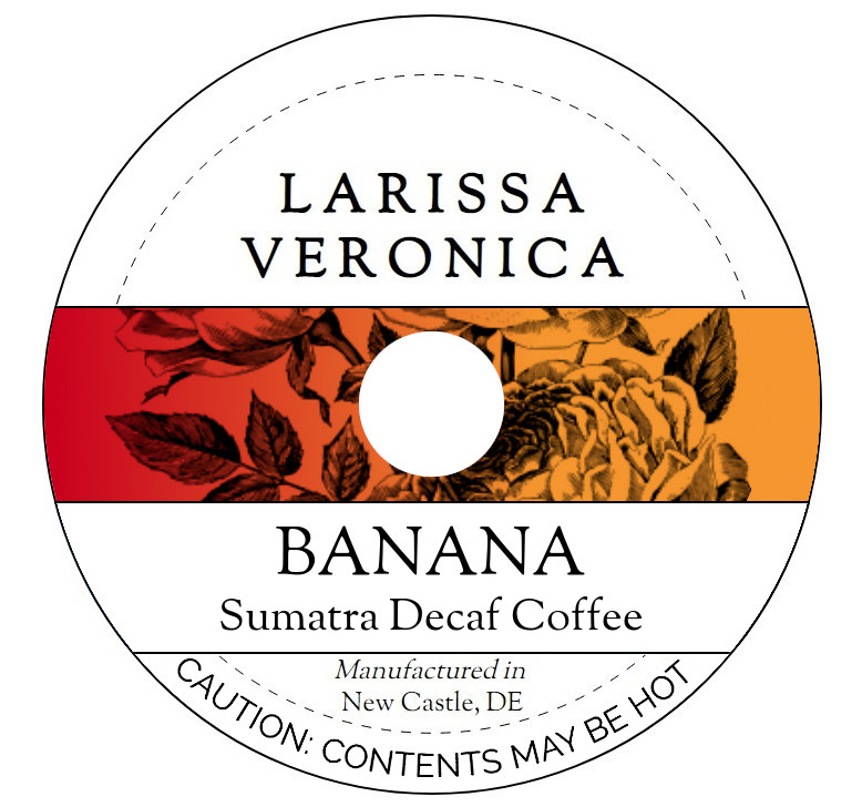 Banana Sumatra Decaf Coffee <BR>(Single Serve K-Cup Pods)