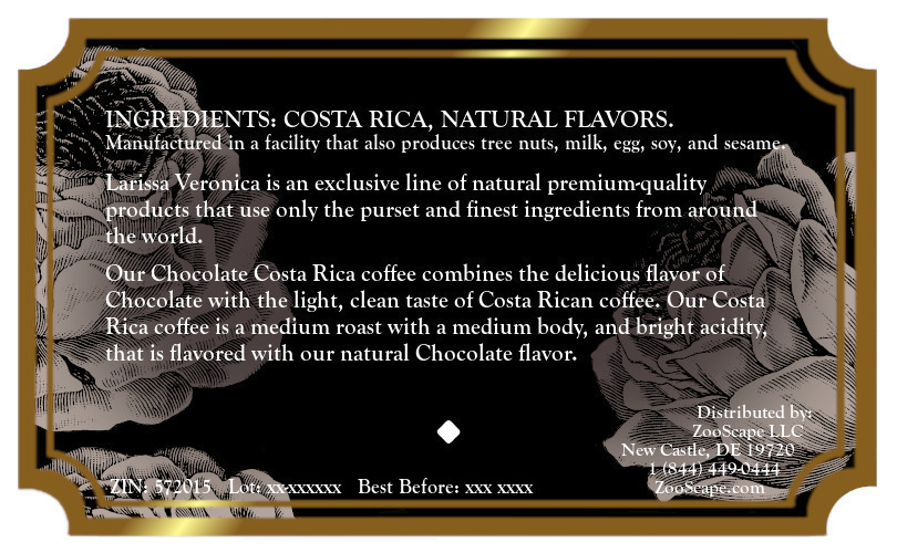 Chocolate Costa Rica Coffee <BR>(Single Serve K-Cup Pods)