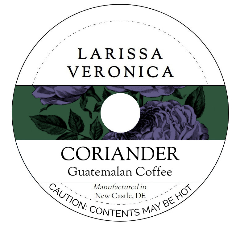 Coriander Guatemalan Coffee <BR>(Single Serve K-Cup Pods)