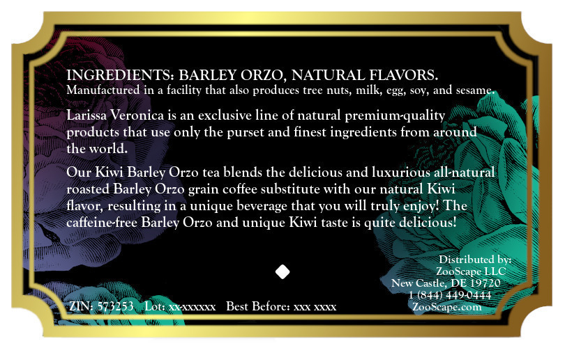 Kiwi Barley Orzo Tea <BR>(Single Serve K-Cup Pods)
