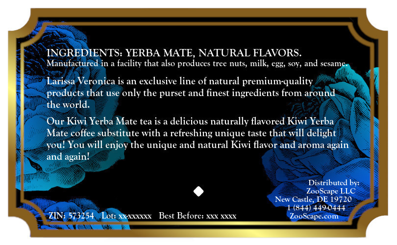 Kiwi Yerba Mate Tea <BR>(Single Serve K-Cup Pods)