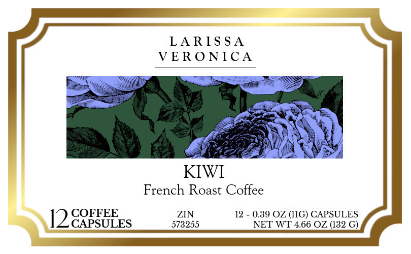 Kiwi French Roast Coffee <BR>(Single Serve K-Cup Pods) - Label