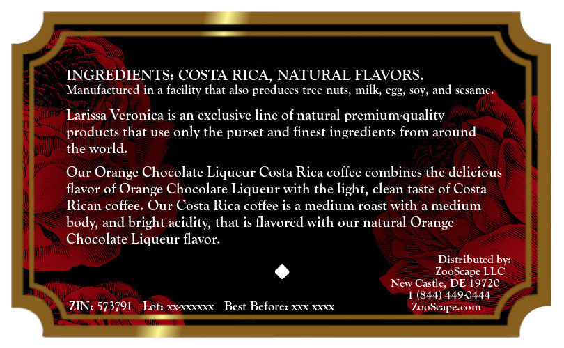 Orange Chocolate Liqueur Costa Rica Coffee <BR>(Single Serve K-Cup Pods)