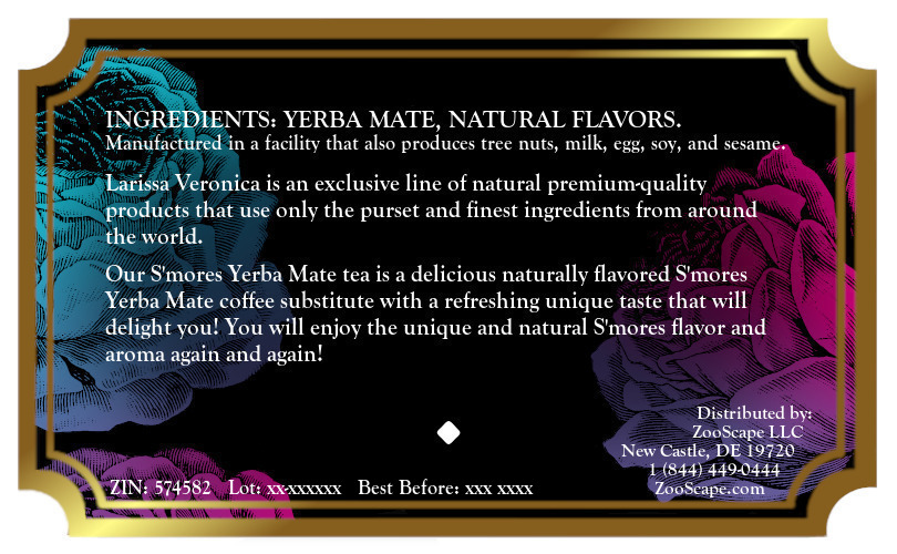 S'mores Yerba Mate Tea <BR>(Single Serve K-Cup Pods)