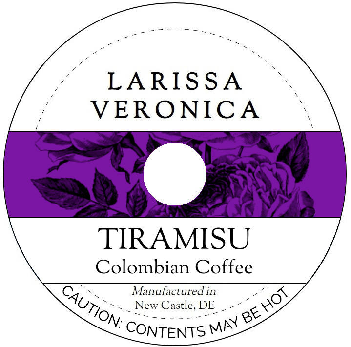 Tiramisu Colombian Coffee <BR>(Single Serve K-Cup Pods)