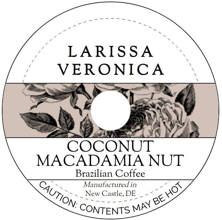 Coconut Macadamia Nut Brazilian Coffee <BR>(Single Serve K-Cup Pods)