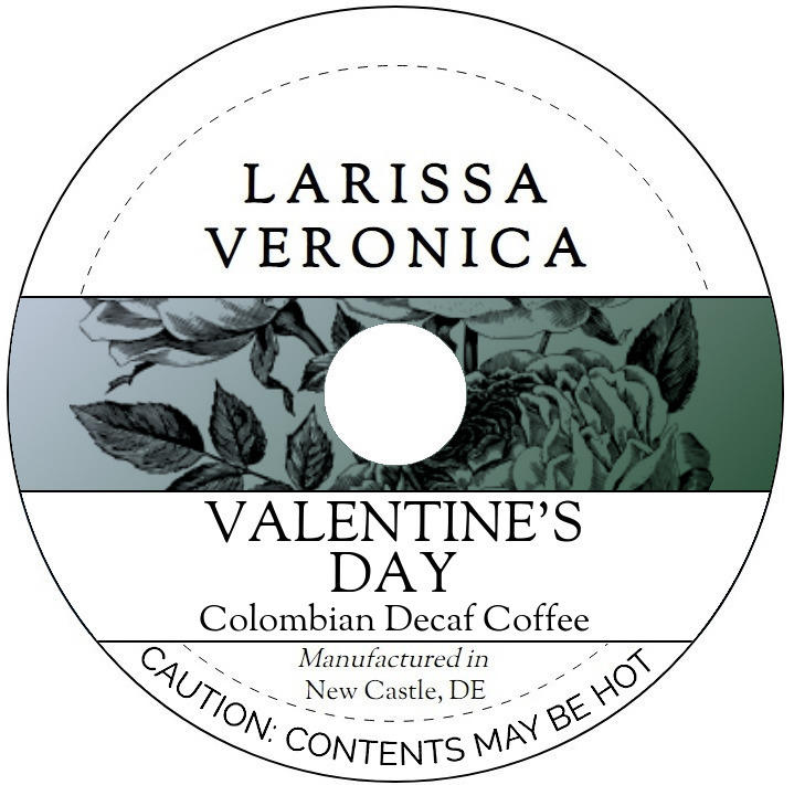 Valentine's Day Colombian Decaf Coffee <BR>(Single Serve K-Cup Pods)