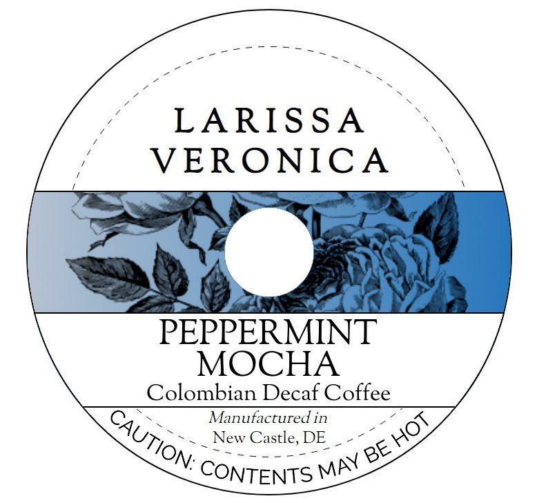 Peppermint Mocha Colombian Decaf Coffee <BR>(Single Serve K-Cup Pods)