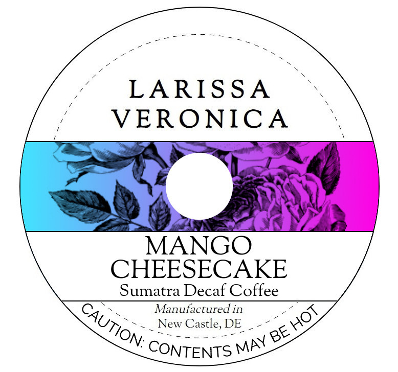 Mango Cheesecake Sumatra Decaf Coffee <BR>(Single Serve K-Cup Pods)