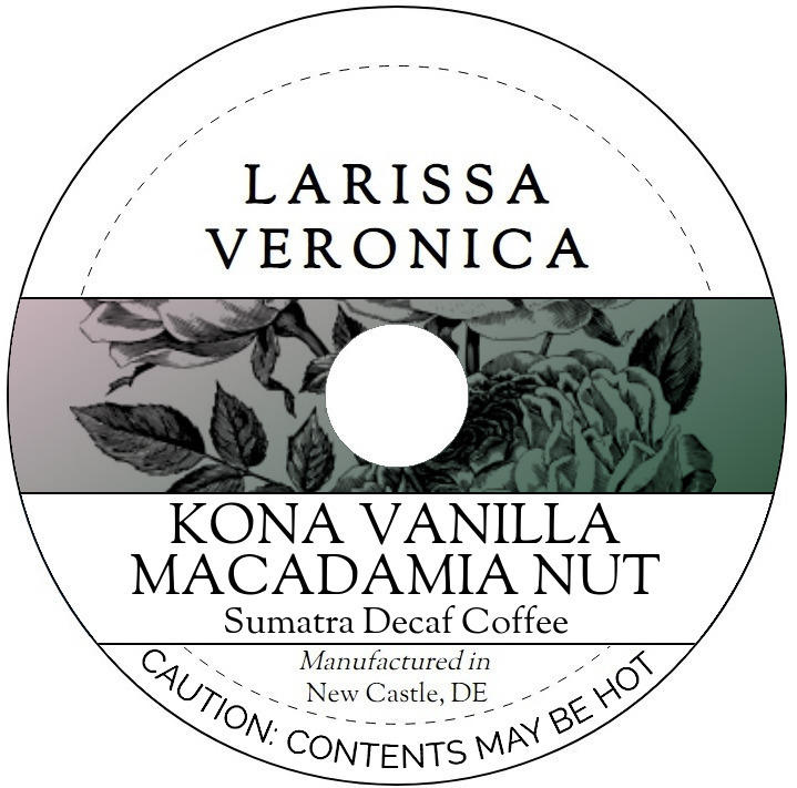 Kona Vanilla Macadamia Nut Sumatra Decaf Coffee <BR>(Single Serve K-Cup Pods)