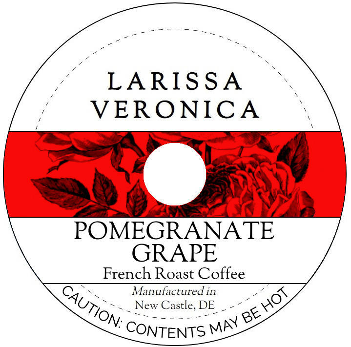 Pomegranate Grape French Roast Coffee <BR>(Single Serve K-Cup Pods)