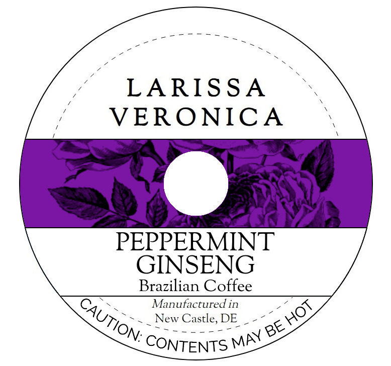 Peppermint Ginseng Brazilian Coffee <BR>(Single Serve K-Cup Pods)