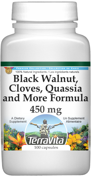 Black Walnut, Cloves, Quassia and More Formula - 450 mg
