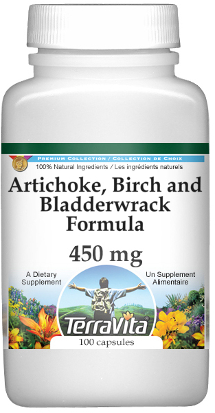 Artichoke, Birch and Bladderwrack Formula - 450 mg