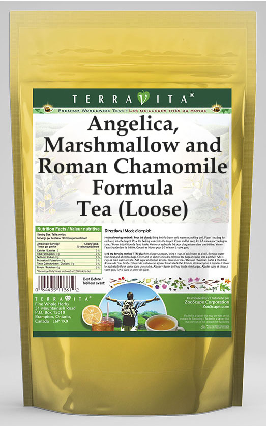 Angelica, Marshmallow and Roman Chamomile Formula Tea (Loose)
