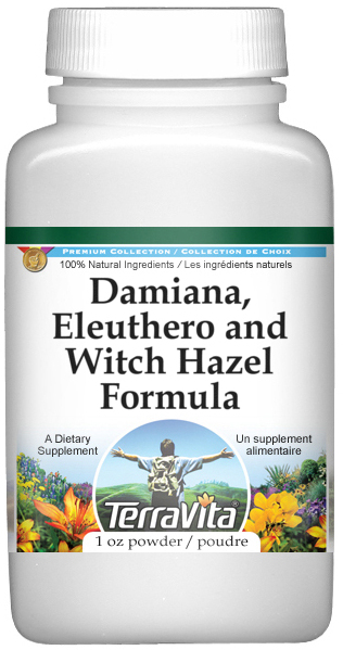 Damiana, Eleuthero and Witch Hazel Formula Powder