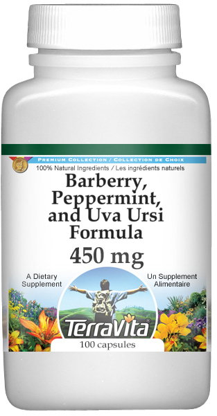 Barberry, Peppermint, and Uva Ursi Formula - 450 mg