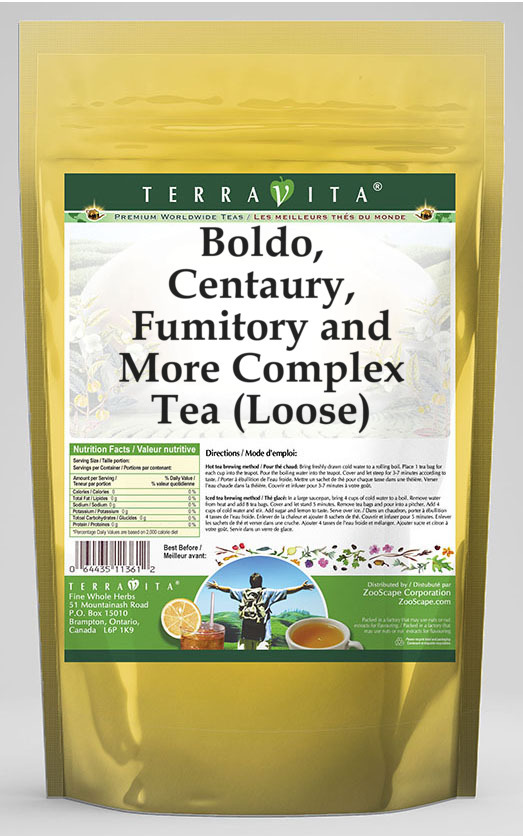 Boldo, Centaury, Fumitory and More Complex Tea (Loose)