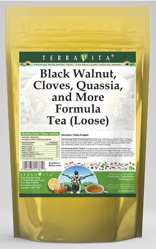 Black Walnut, Cloves, Quassia, and More Formula Tea (Loose)