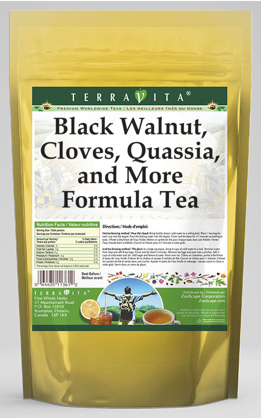 Black Walnut, Cloves, Quassia, and More Formula Tea