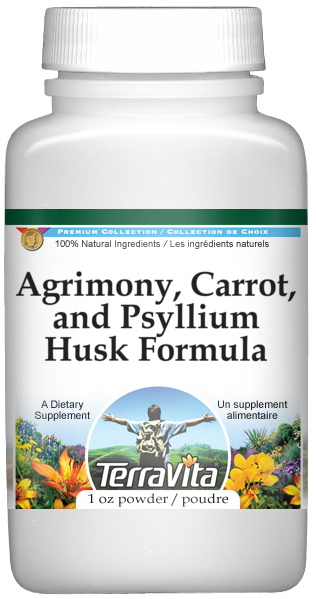Agrimony, Carrot, and Psyllium Husk Formula Powder