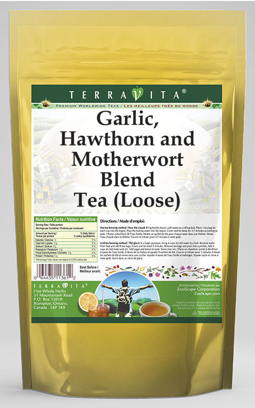 Garlic, Hawthorn and Motherwort Blend Tea (Loose)